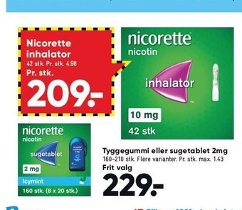 Bilka Tyggegummi el. sugetablet 2mg tilbud