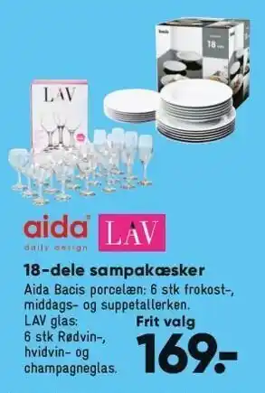 Bilka Aida 18-dele sampakæsker tilbud