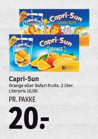 SPAR Capri-sun tilbud