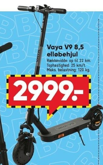 Vaya v9 8,5 elløbehjul
