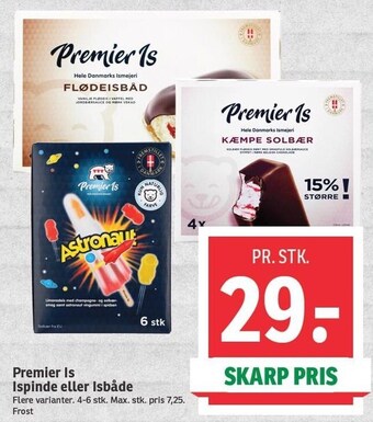 SPAR Premier is ispinde eller isbåde tilbud