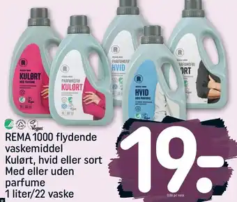 REMA 1000 Rema 1000 flydende vaskemiddel kulørt, hvid eller sort tilbud