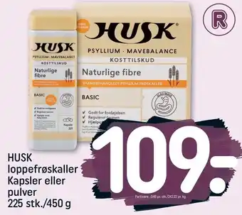 REMA 1000 Husk loppefrøskaller kapsler eller pulver tilbud