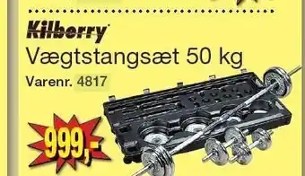 Kilberry vægtstangsæt 50 kg