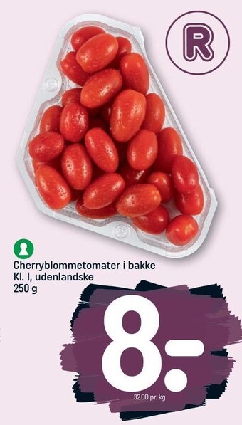 REMA 1000 Cherryblommetomater i bakke tilbud