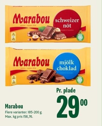Min Købmand Marabou tilbud
