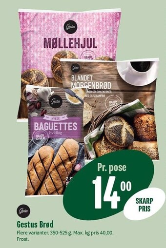 Min Købmand Gestus brød tilbud