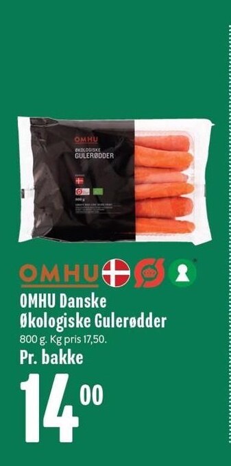 Min Købmand Omhu danske økologiske gulerødder tilbud