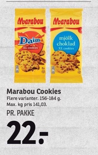 SPAR Marabou cookies tilbud