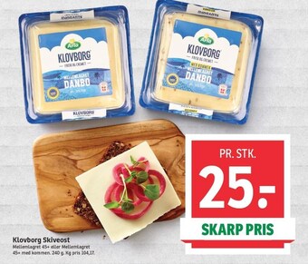 SPAR Klovborg skiveost tilbud