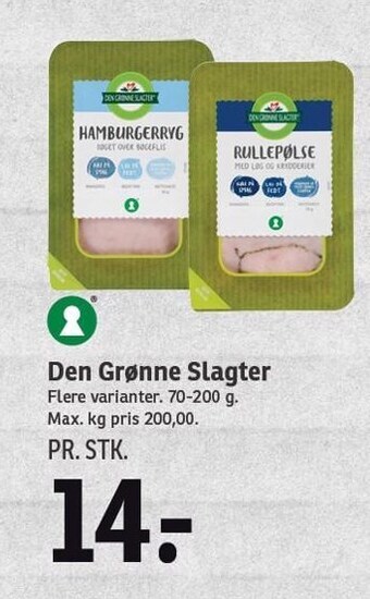 SPAR Den grønne slagter tilbud