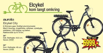Harald Nyborg Aurelia elcykel city tilbud