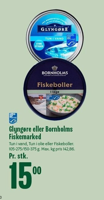 Min Købmand Glyngøre eller bornholms fiskemarked tilbud