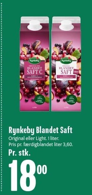 Min Købmand Rynkeby blandet saft tilbud