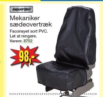 Mekaniker sædeovertræk tilbud hos