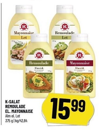 Løvbjerg K-salat remoulade el. mayonnaise tilbud