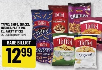 Løvbjerg Taffel chips, snacks, nødder, party mix el. party sticks tilbud
