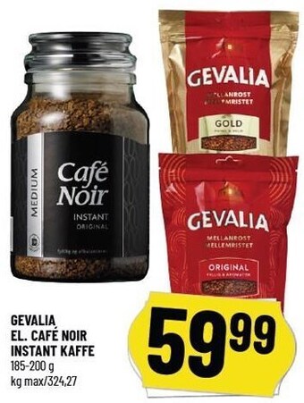 Løvbjerg Gevalia el. cafe noir instant kaffe tilbud