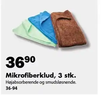 Mikrofiberklud, 3 stk