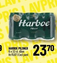 Løvbjerg Harboe pilsner tilbud