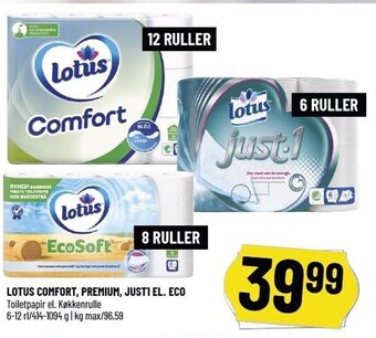 Løvbjerg Lotus comfort, premium, just1 el. eco tilbud