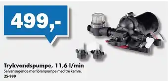 Biltema Trykvandspumpe, 11,6 l/min tilbud