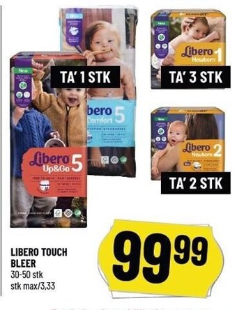 Løvbjerg Libero touch bleer tilbud