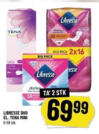Løvbjerg Libresse duo el. tena mini tilbud