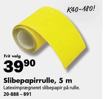 Slibepapirrulle, 5 m