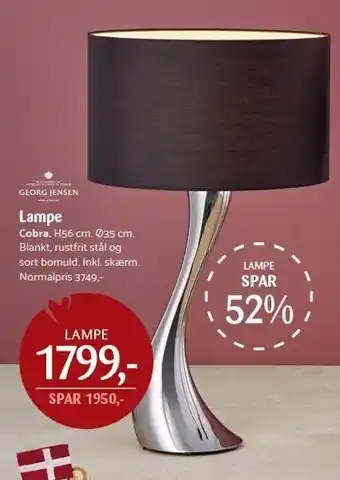 Kop & Kande Georg jensen lampe tilbud