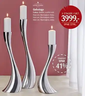 Kop & Kande Georg jensen gulvstage tilbud