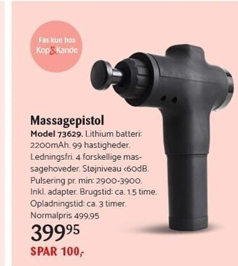 Kop & Kande Massagepistol tilbud