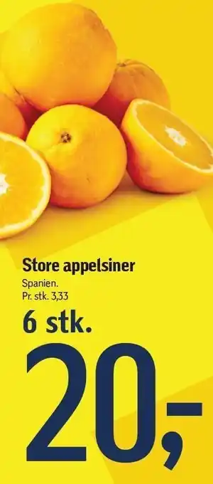 Føtex Store appelsiner - 6 stk. tilbud