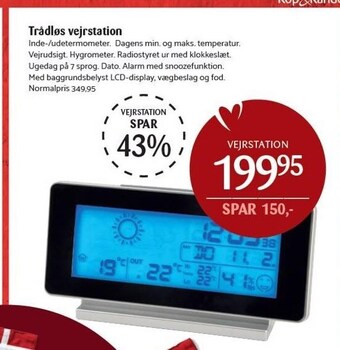 Kop & Kande Trådløs vejrstation tilbud