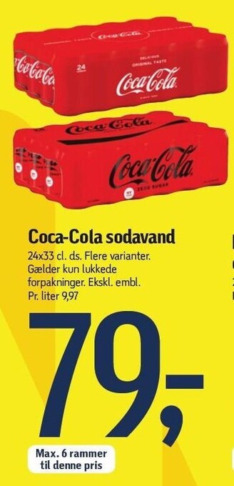 Føtex Coca-cola sodavand tilbud