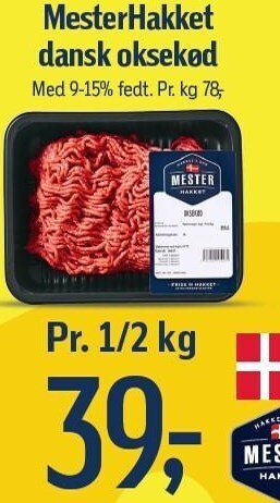 Føtex Mesterhakket dansk oksekød tilbud