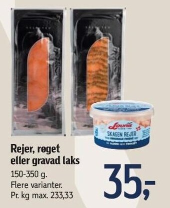 Føtex Rejer, røget eller gravad laks tilbud