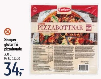 Føtex Semper glutenfri pizzabunde tilbud