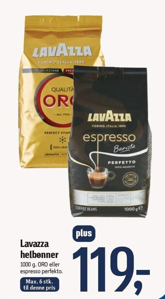 Føtex Lavazza helbønner tilbud