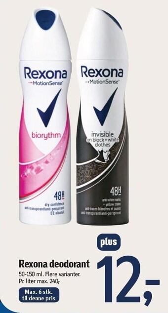 Føtex Rexona deodorant tilbud