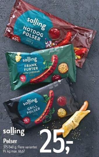Føtex Salling pølser tilbud