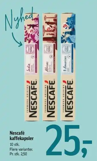 Føtex Nescafé kaffekapsler tilbud