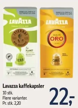 Føtex Lavazza kaffekapsler tilbud