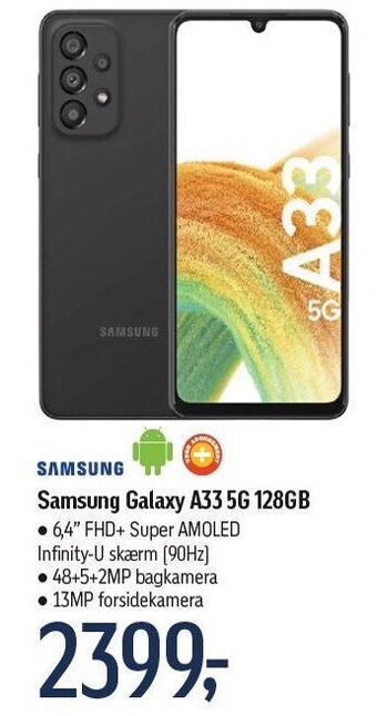Føtex Samsung galaxy a33 5g 128gb tilbud