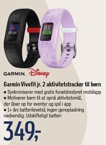 Føtex Garmin vivofit jr. 2 aktivitetstracker til børn tilbud