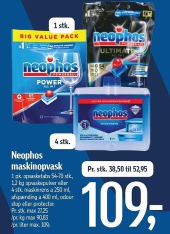 Føtex Neophos maskinopvask tilbud
