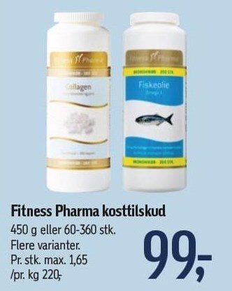 Føtex Fitness pharma kosttilskud tilbud
