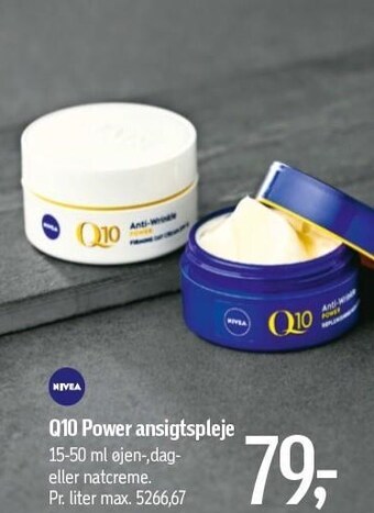 Føtex Q10 power ansigtspleje tilbud