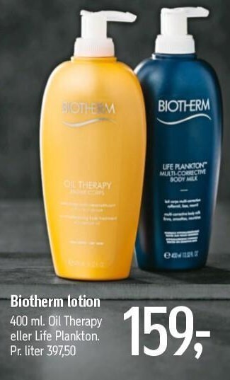 Føtex Biotherm lotion tilbud