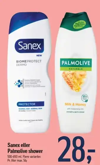 Føtex Sanex el. palmolive shower tilbud